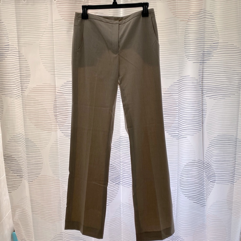 Slow Tahari khaki pinstripe dress pants